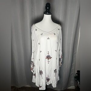 Free People boho white floral dress
